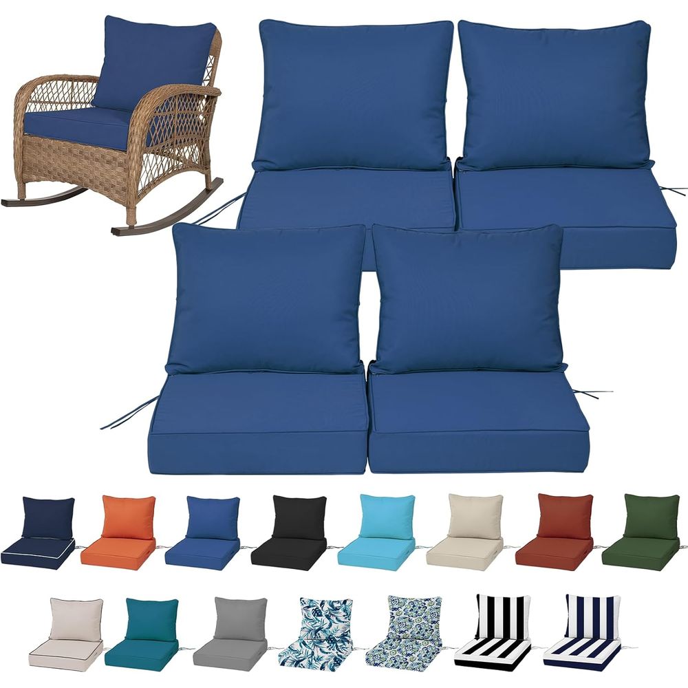 Outdoor Furniture Set - 24x24 Outdoor Diepe Zitkussens Set van