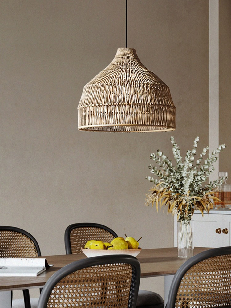 Outdoor Furniture Sale - Eenvoudige creatieve rotan hanglamp voor eettafel