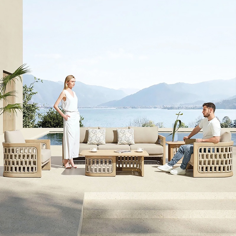Outdoor Furniture Teak - # Noordse Buitenmeubelen Set van Massief