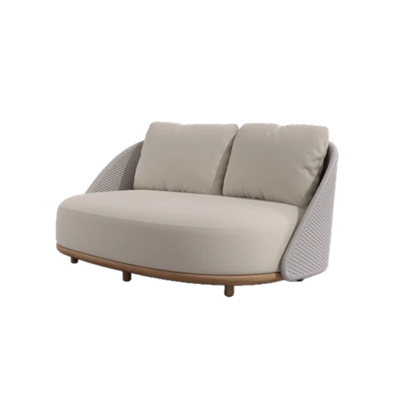 Outdoor Furniture Teak - Noordse teakhouten loungeset voor villa, patio,