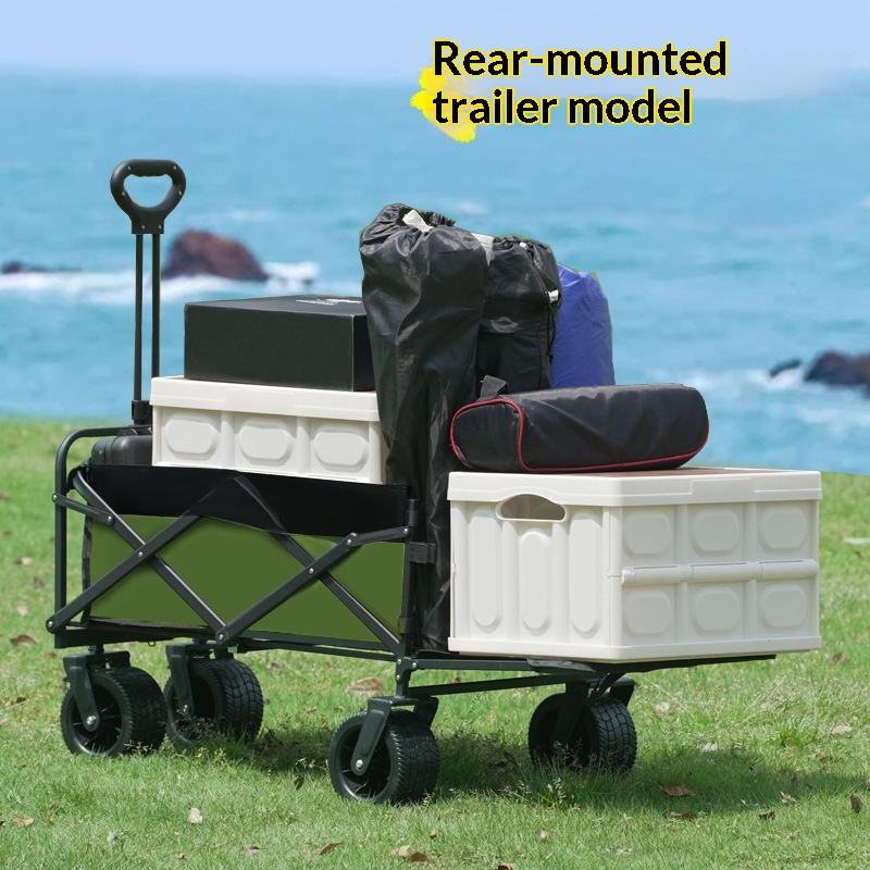 Outdoor Furniture Sales - Fabrieksuitverkoop Vierwiel Platform Camping Utility Wagon