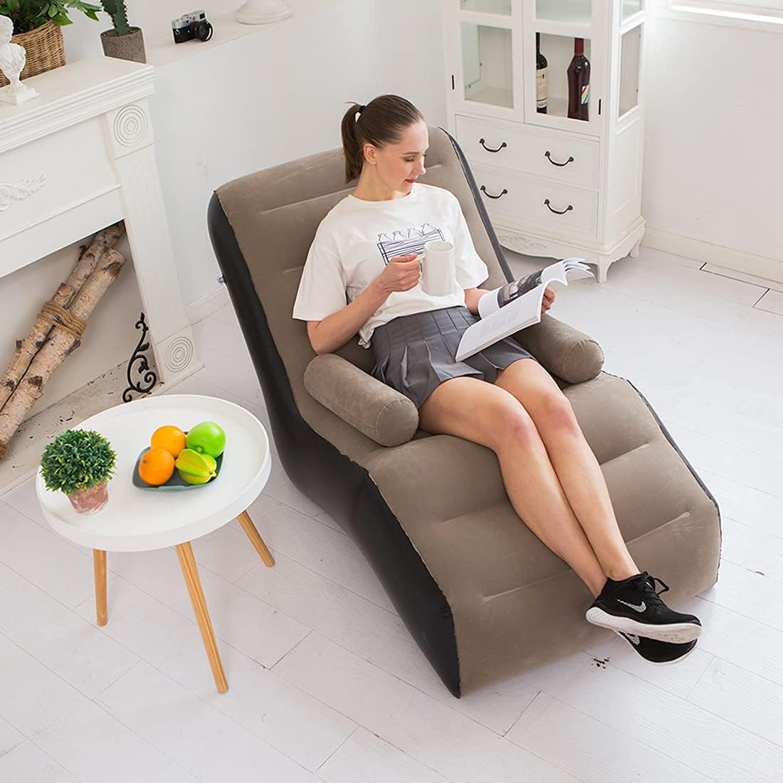 Outdoor Furniture Sales - Opvouwbare luie bank, opblaasbare loungestoel verdikte