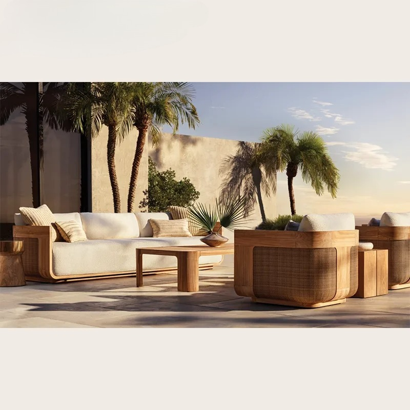 Outdoor Teak Bankstel Tuinmeub - Outdoor Furniture Teak recensie en prijs