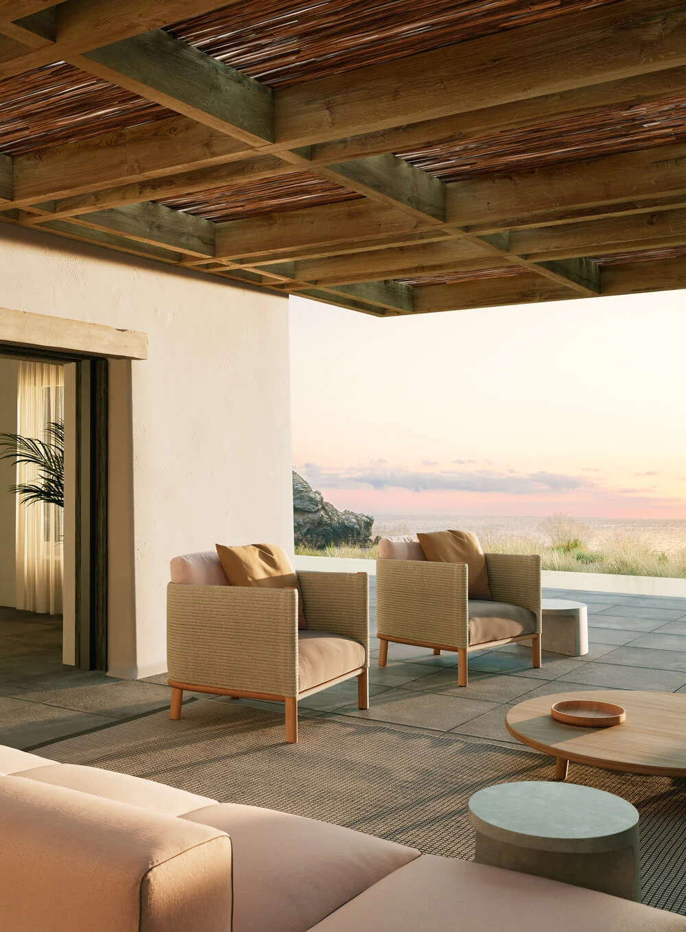 Teakhouten frame, touwvlechtwe - Outdoor Furniture Teak recensie en prijs
