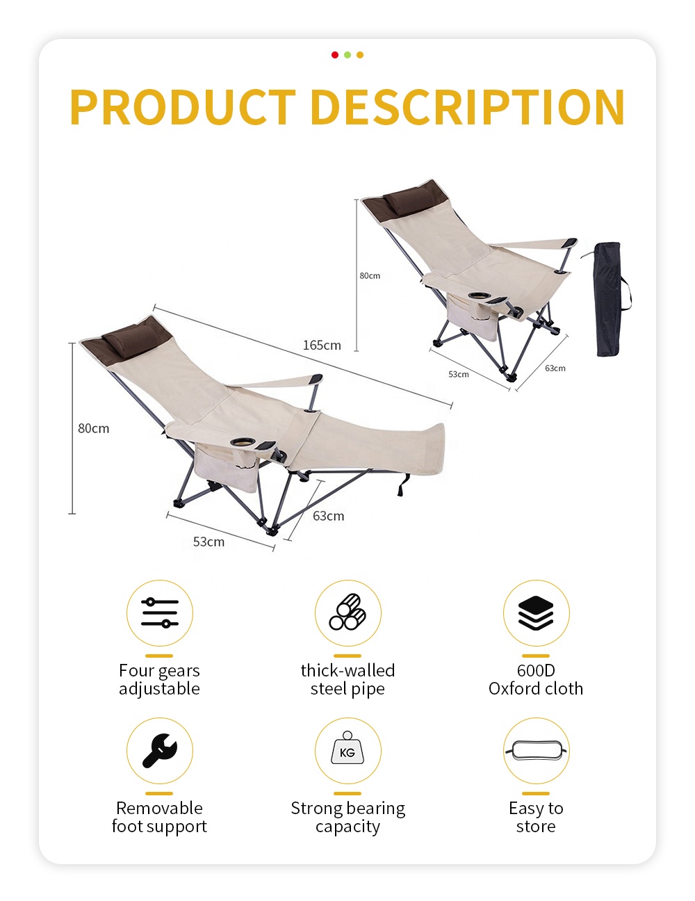 Draagbare opvouwbare relaxstoe - Outdoor Furniture Set recensie en prijs